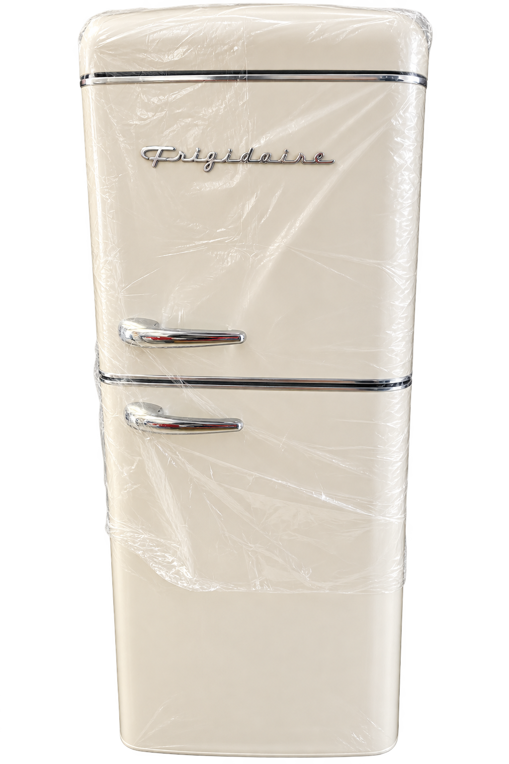 Frigidaire EFR756 cream 7.5 cu. ft. retro refrigerator - clean product photo