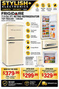 Frigidaire 7.5 cu. ft. Retro Refrigerator – Cream