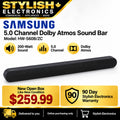 Samsung HW-S60B/ZC soundbar — $259.99 with 90-day Stylish Electronics warranty